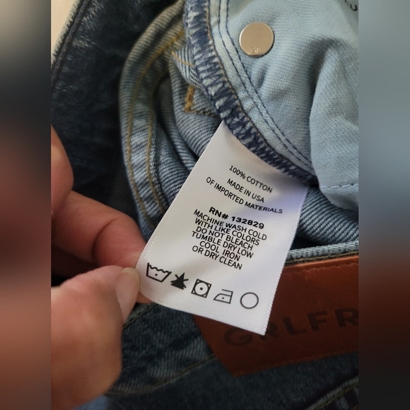 GRLFRND Bella Low Rise Boyfriend Jeans in Humboldt Size 24 - Picture 7 of 12